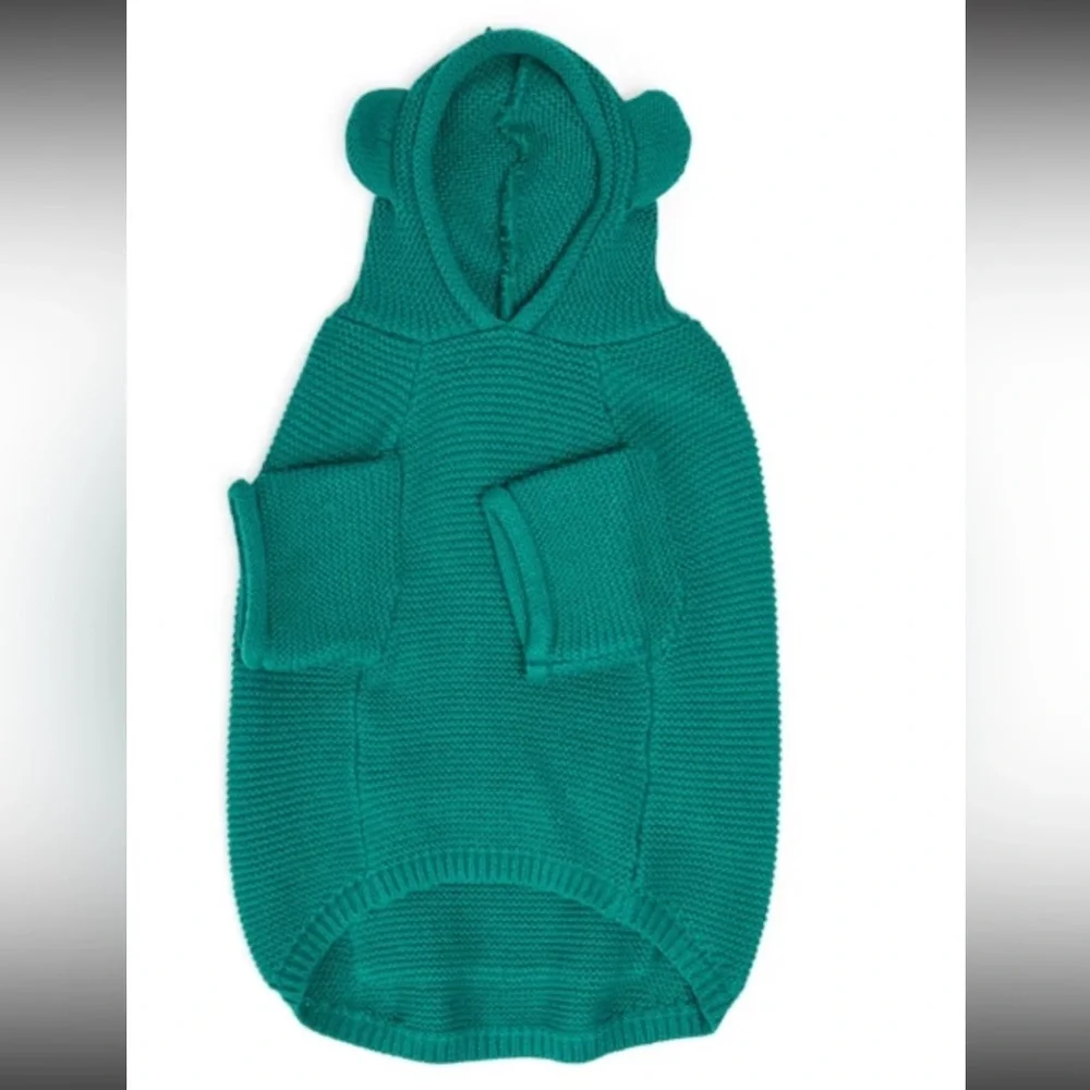 New Teddy hoodie green dog sweater XXS